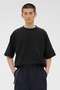 WASHED OUT COTTON LINEN SHIRT マーガレット・ハウエル メン/MARGARET HOWELL MEN ブラック