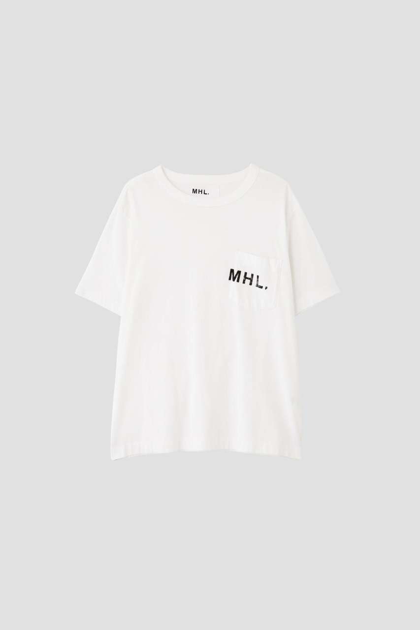 マーガレット・ハウエル メン/MARGARET HOWELL MENのPRINTED COTTON JERSEY TOP(ホワイト/5966166215)