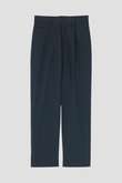 MATT COTTON SILK POPLIN TROUSERS