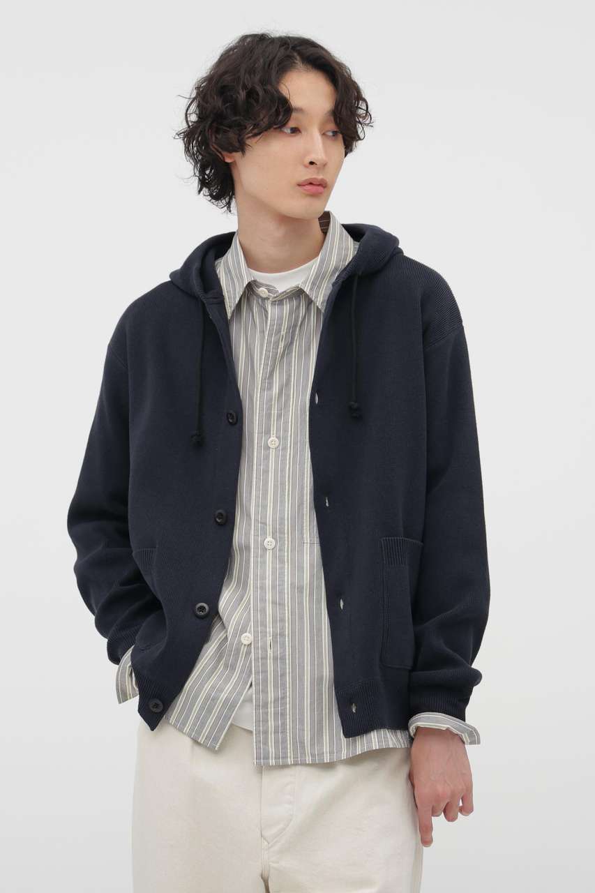 マーガレット・ハウエル メン/MARGARET HOWELL MENのVINTAGE DRY COTTON KNITWEAR(ネイビー/5966160201)