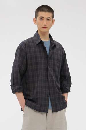 マーガレット・ハウエル メン/MARGARET HOWELL MENの【予約販売】COTTON VOILE CHECK SHIRT(110400/110403)