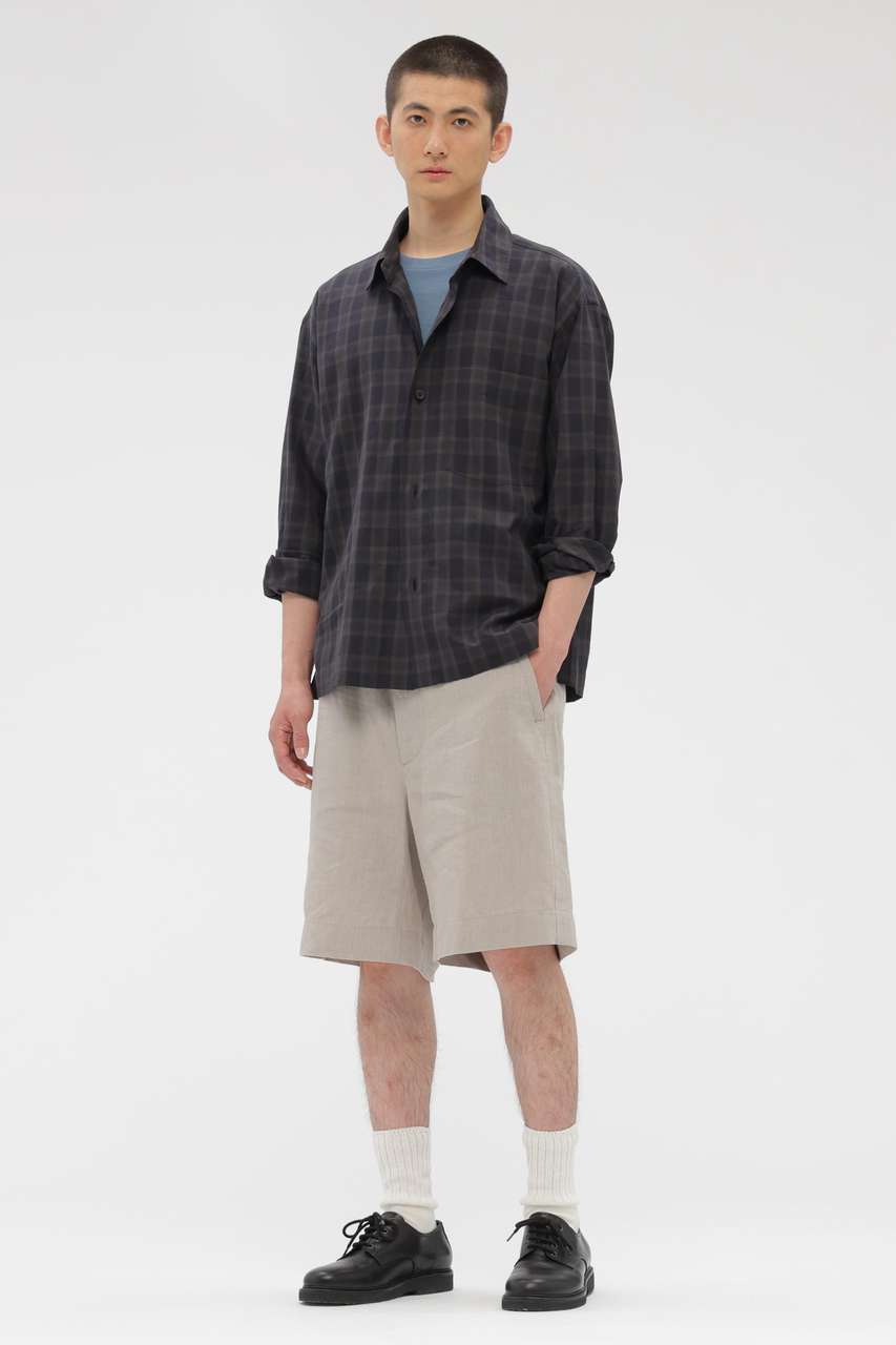 マーガレットハウエル 22SS COTTON LINEN CHECK シャツ MHL.（エムエイチエル）の「COTTON LINEN CHECK（シャツ/ブラウス