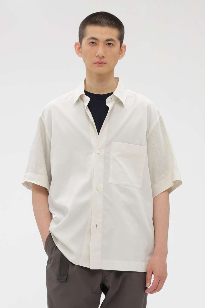 マーガレット・ハウエル メン/MARGARET HOWELL MENの【予約販売】FINE COTTON PIQUE SHIRTING SHIRT(ホワイト/5796150221)