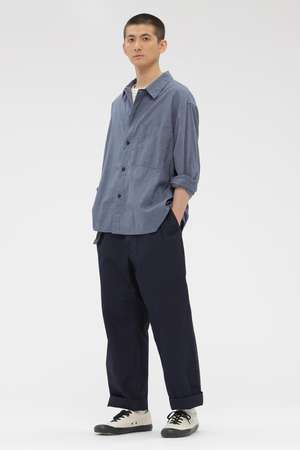 マーガレット・ハウエル メン/MARGARET HOWELL MENの【予約販売】FINE COMPACT COTTON POPLIN TROUSERS(110600/110601)