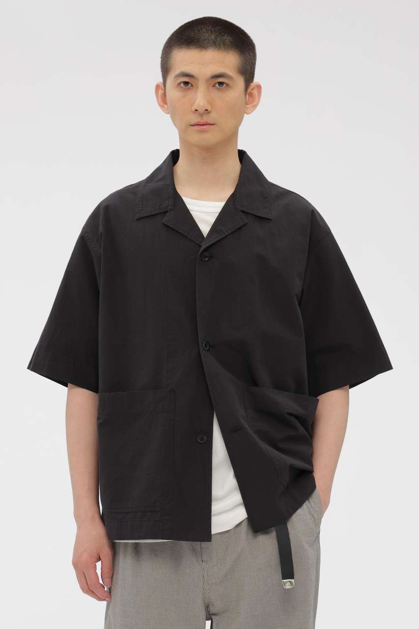 マーガレット・ハウエル メン/MARGARET HOWELL MENの【予約販売】SANDED COTTON LINEN SHIRT(ブラック/5966150215)