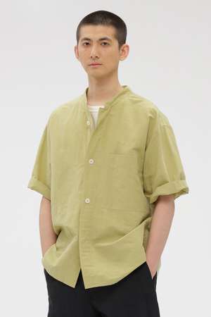 マーガレット・ハウエル メン/MARGARET HOWELL MENの【予約販売】HIGH COUNT DRY COTTON LINEN SHIRT(110400/110402)