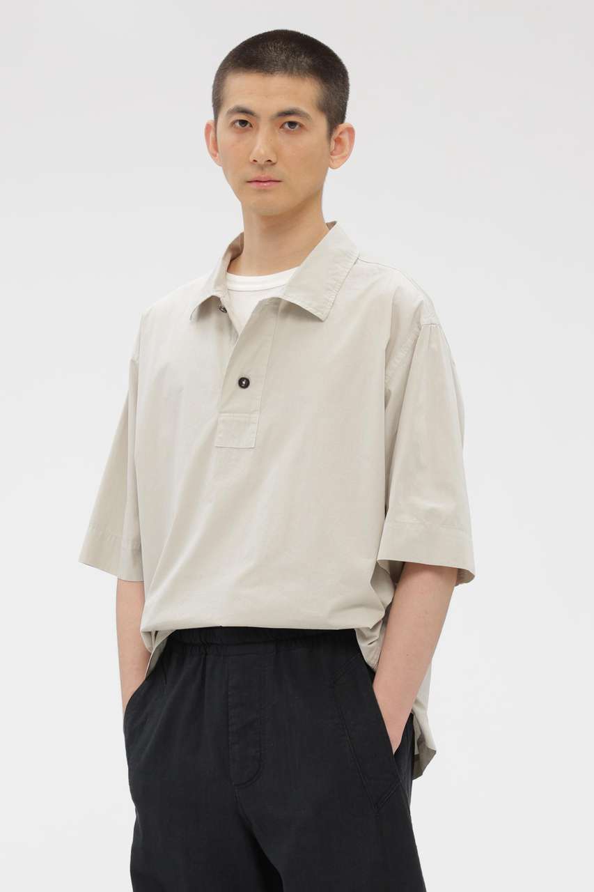 マーガレット・ハウエル メン/MARGARET HOWELL MENの【予約販売】COMPACT COTTON POPLIN SHIRT(グリーン/5966150219)