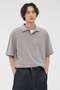 COTTON PIQUE JERSEY TOP マーガレット・ハウエル メン/MARGARET HOWELL MEN グレー