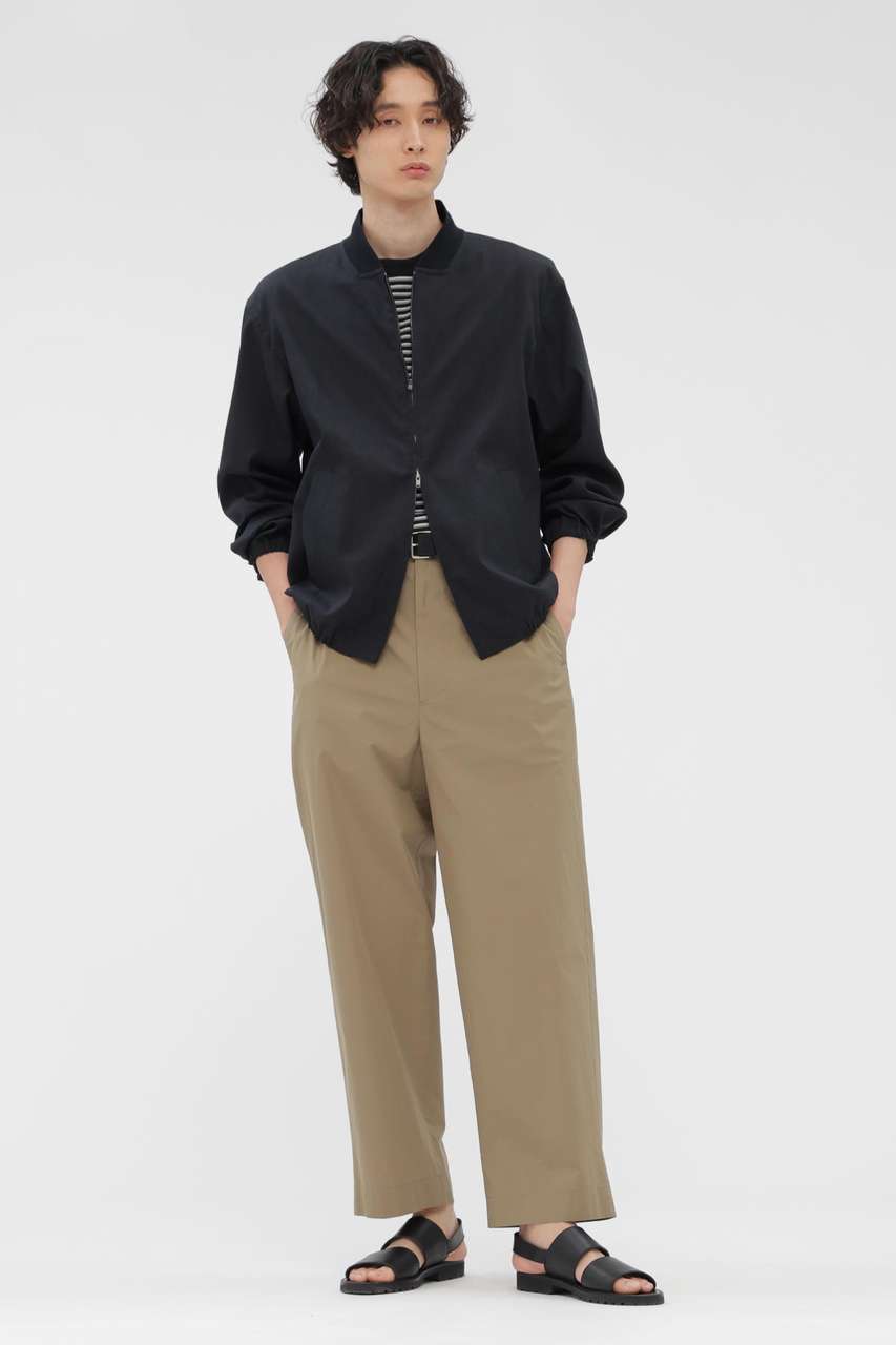 マーガレット・ハウエル メン/MARGARET HOWELL MENのHIGHDENSE COTTON PLAINWEAVE TROUSERS(ベージュ/5796140207)