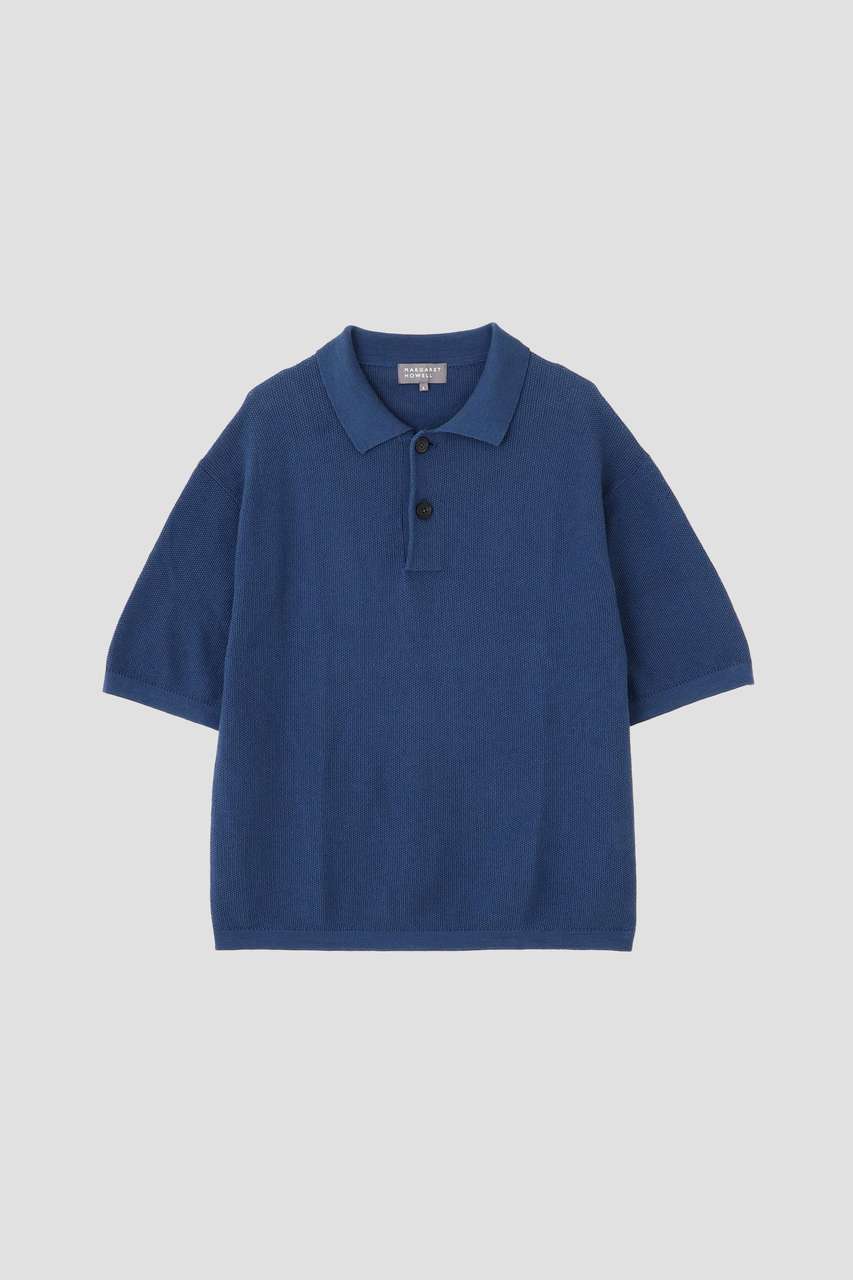 マーガレット・ハウエル メン/MARGARET HOWELL MENのＣＯＴＴＯＮ　ＲＡＭＩＥ　ＰＩＱＵＥ(ブルー/5796160421)