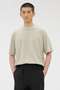FADED ROUGH COTTON JERSEY TOP マーガレット・ハウエル メン/MARGARET HOWELL MEN ベージュ