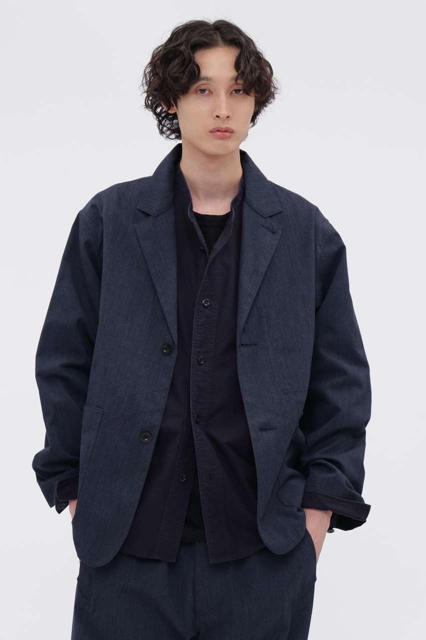 マーガレット・ハウエル メン/MARGARET HOWELL MENの【予約販売】WOOL COTTON TWILL JACKET(ネイビー/5966220200)