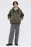 WOOL COTTON TWILL TROUSERS