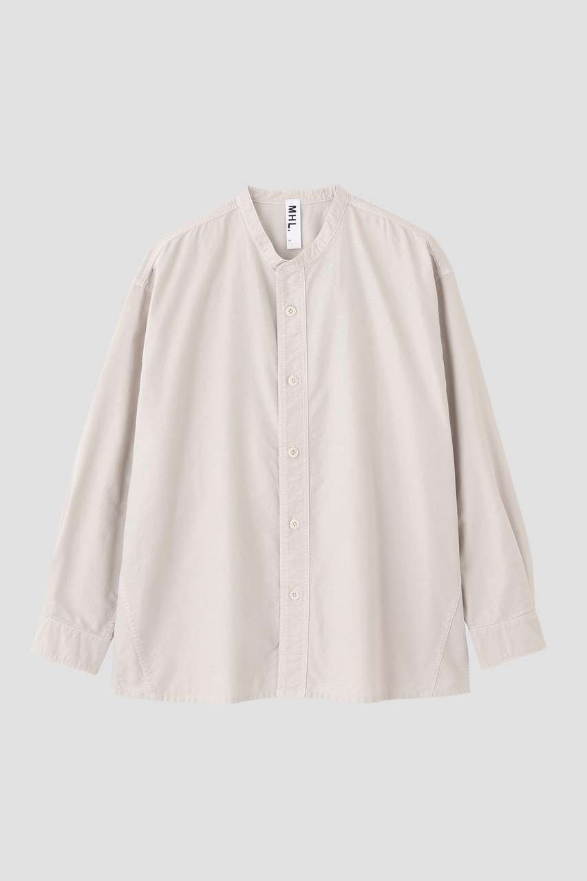 マーガレット・ハウエル メン/MARGARET HOWELL MENの【予約販売】SOFT HOPSACK SHIRT(ホワイト/5966250206)