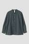【予約販売】SOFT HOPSACK SHIRT マーガレット・ハウエル メン/MARGARET HOWELL MEN ブルー
