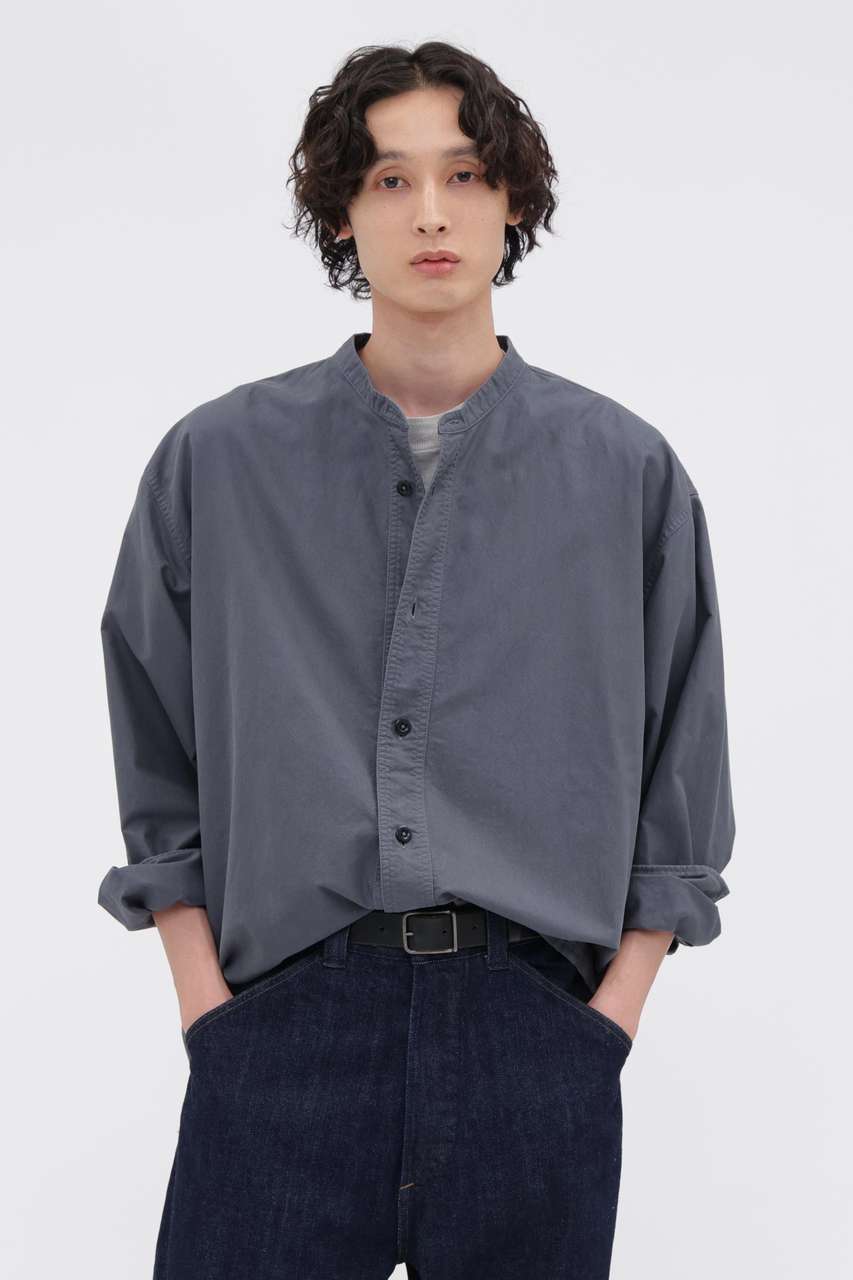 マーガレット・ハウエル メン/MARGARET HOWELL MENの【予約販売】SOFT HOPSACK SHIRT(ブルー/5966250206)