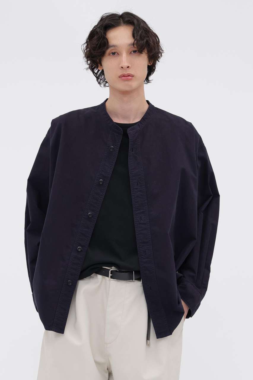 マーガレット・ハウエル メン/MARGARET HOWELL MENの【予約販売】SOFT HOPSACK SHIRT(ネイビー/5966250206)