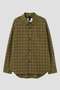 【予約販売】TONAL COTTON CHECK SHIRT マーガレット・ハウエル メン/MARGARET HOWELL MEN カーキ