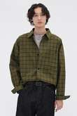 TONAL COTTON CHECK SHIRT