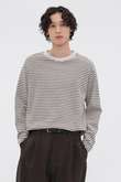 TEXTURED COTTON STRIPE TOP