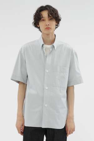 マーガレット・ハウエル メン/MARGARET HOWELL MENのMELANGE COTTON POPLIN SHIRT(110400/110402)