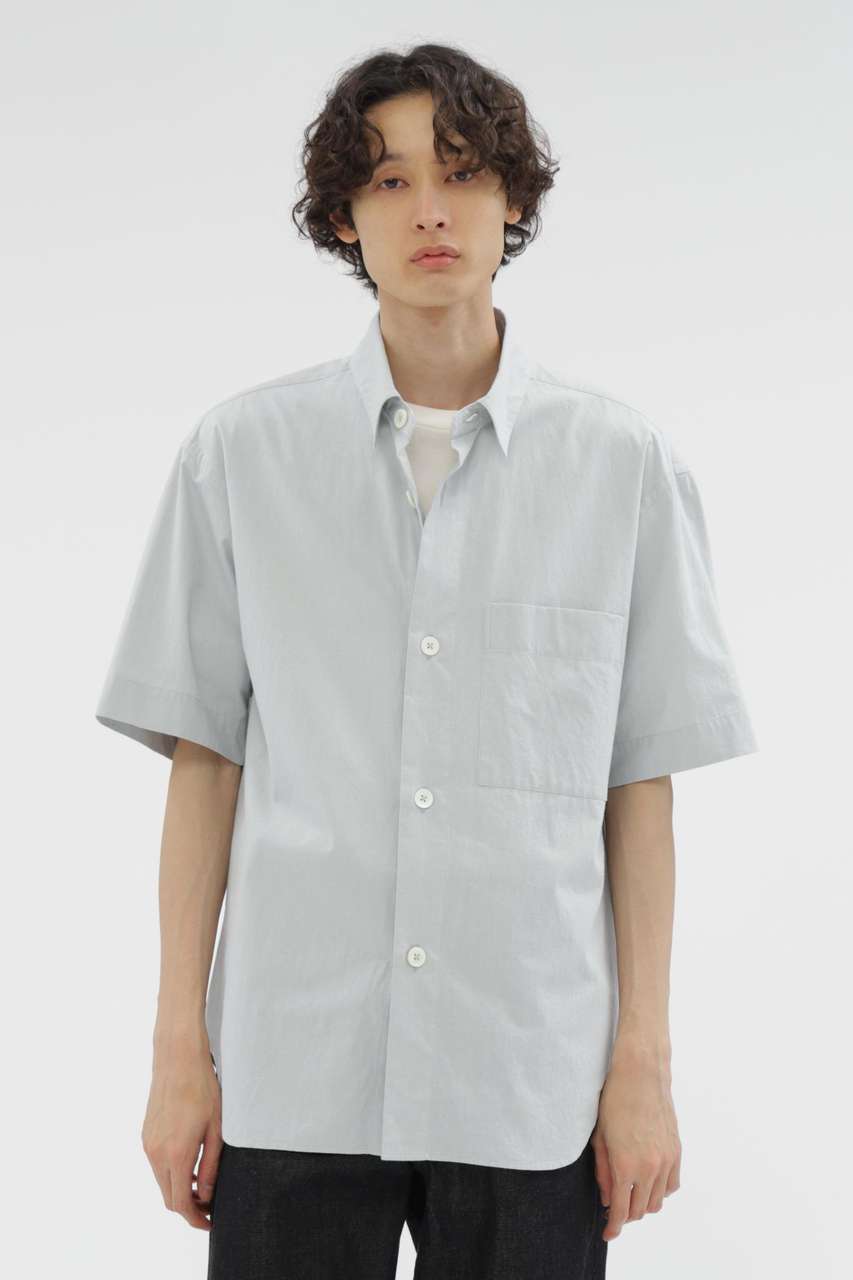マーガレット・ハウエル メン/MARGARET HOWELL MENのMELANGE COTTON POPLIN SHIRT(グレー/5795250202)
