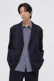 WORSTED WOOL COTTON JACKET