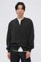 MERINO COTTON LOOPBACK KNITWEAR マーガレット・ハウエル メン/MARGARET HOWELL MEN グレー