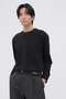 【予約販売】PLAIN COTTON JERSEY TOP マーガレット・ハウエル メン/MARGARET HOWELL MEN ブラック