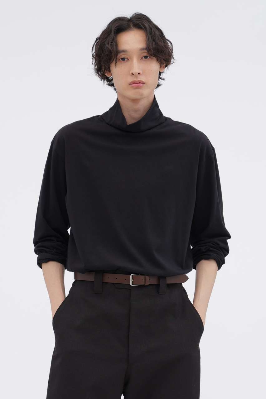 マーガレット・ハウエル メン/MARGARET HOWELL MENの【予約販売】PLAIN COTTON JERSEY TOP(ブラック/5796266203)