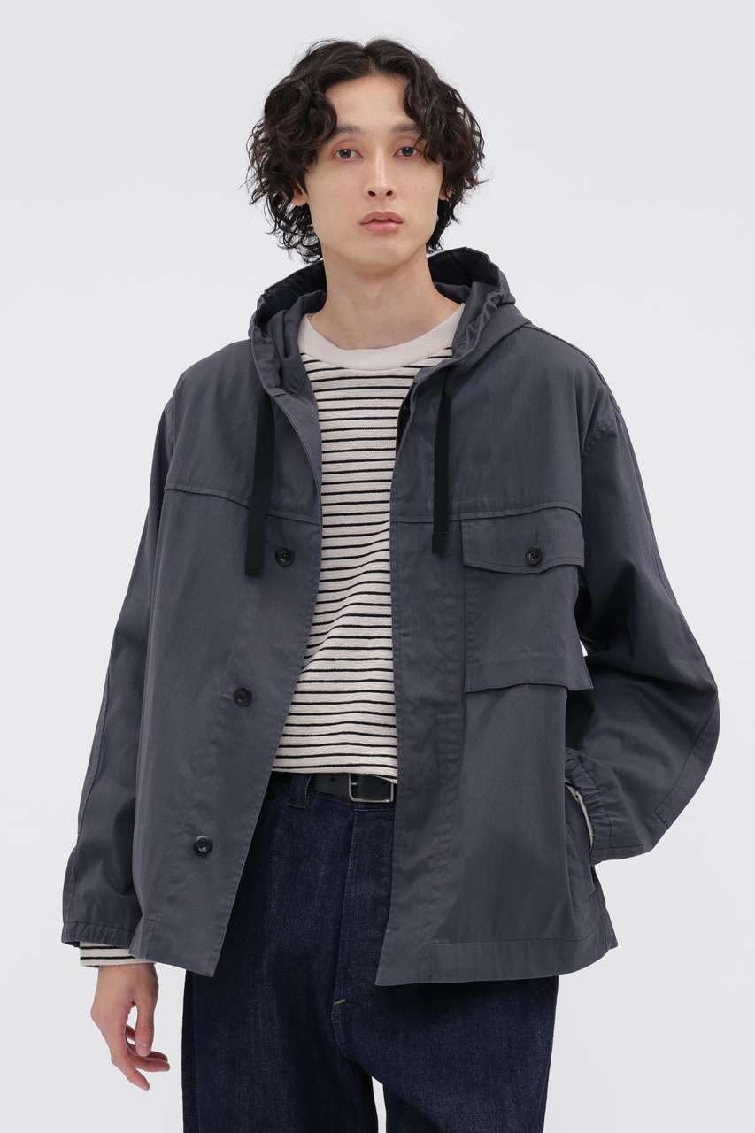 マーガレット・ハウエル メン/MARGARET HOWELL MENの【予約販売】UTILITY COTTON NYLON TWILL BLOUSON(グレー/5966225203)