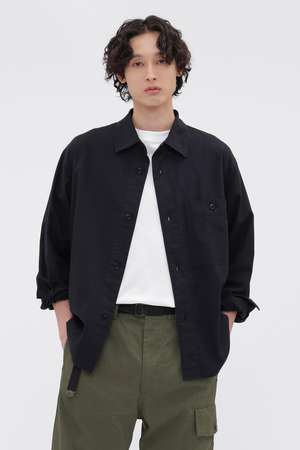 マーガレット・ハウエル メン/MARGARET HOWELL MENのFINE COTTON WOOL TWILL SHIRT(110400/110403)