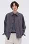 【予約販売】DRY COTTON LINEN PLAINWEAVE SHIRT マーガレット・ハウエル メン/MARGARET HOWELL MEN グレー