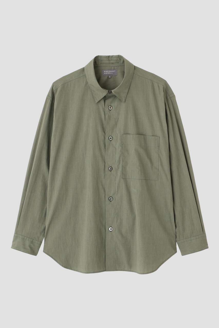マーガレット・ハウエル メン/MARGARET HOWELL MENのＣＯＴＴＯＮ　ＣＨＡＭＢＲＡＹ(カーキ/5796250411)