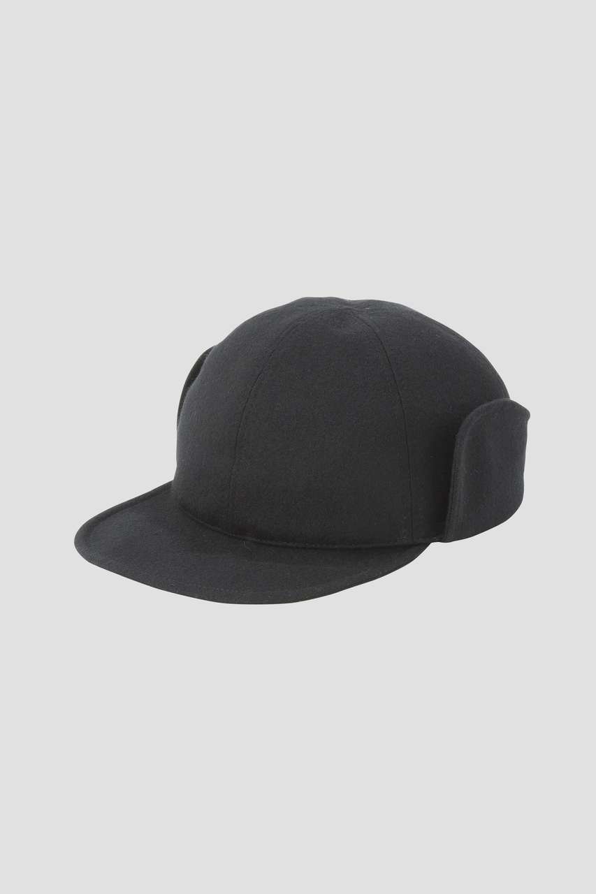 MARGARET HOWELL MEN MEN FLANNEL CAP (ブラック, F) マーガレット・ハウエル メン ELLE SHOP