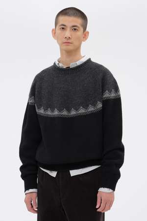 マーガレット・ハウエル メン/MARGARET HOWELL MENの【予約販売】FAIRISLE NATURAL WOOL KNITWEAR(110300/110301)