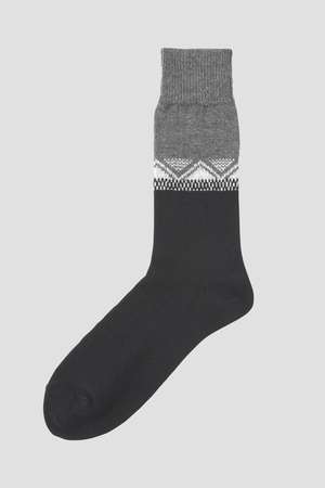 マーガレット・ハウエル メン/MARGARET HOWELL MENのMEN FAIRISLE WOOL SOCKS(140700/140701)