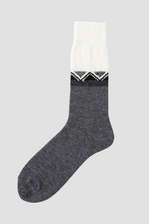 マーガレット・ハウエル メン/MARGARET HOWELL MENの【予約販売】MEN FAIRISLE WOOL SOCKS(140700/140701)