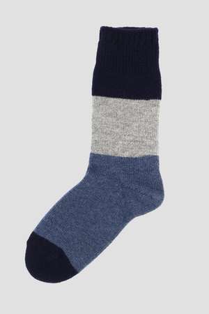 マーガレット・ハウエル メン/MARGARET HOWELL MENの【予約販売】MEN COLOUR BLOCK SOCKS(140700/140701)