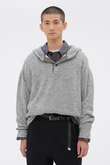 WOOL COTTON JERSEY TOP