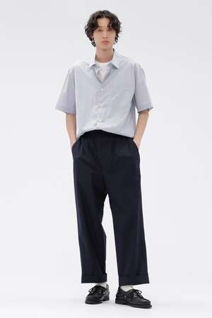 マーガレット・ハウエル メン/MARGARET HOWELL MENの【予約販売】HIGHDENSE COTTON PLAINWEAVE TROUSERS(110600/110601)