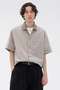 【予約販売】HIGHDENSE COTTON PLAINWEAVE SHIRT マーガレット・ハウエル メン/MARGARET HOWELL MEN グレー