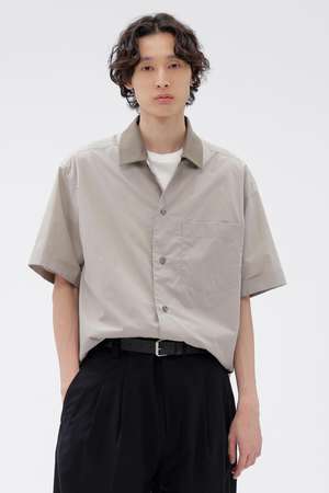 マーガレット・ハウエル メン/MARGARET HOWELL MENの【予約販売】HIGHDENSE COTTON PLAINWEAVE SHIRT(110400/110402)