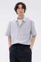 【予約販売】TWO TONE GRAPH CHECK COTTON SHIRT マーガレット・ハウエル メン/MARGARET HOWELL MEN ホワイト