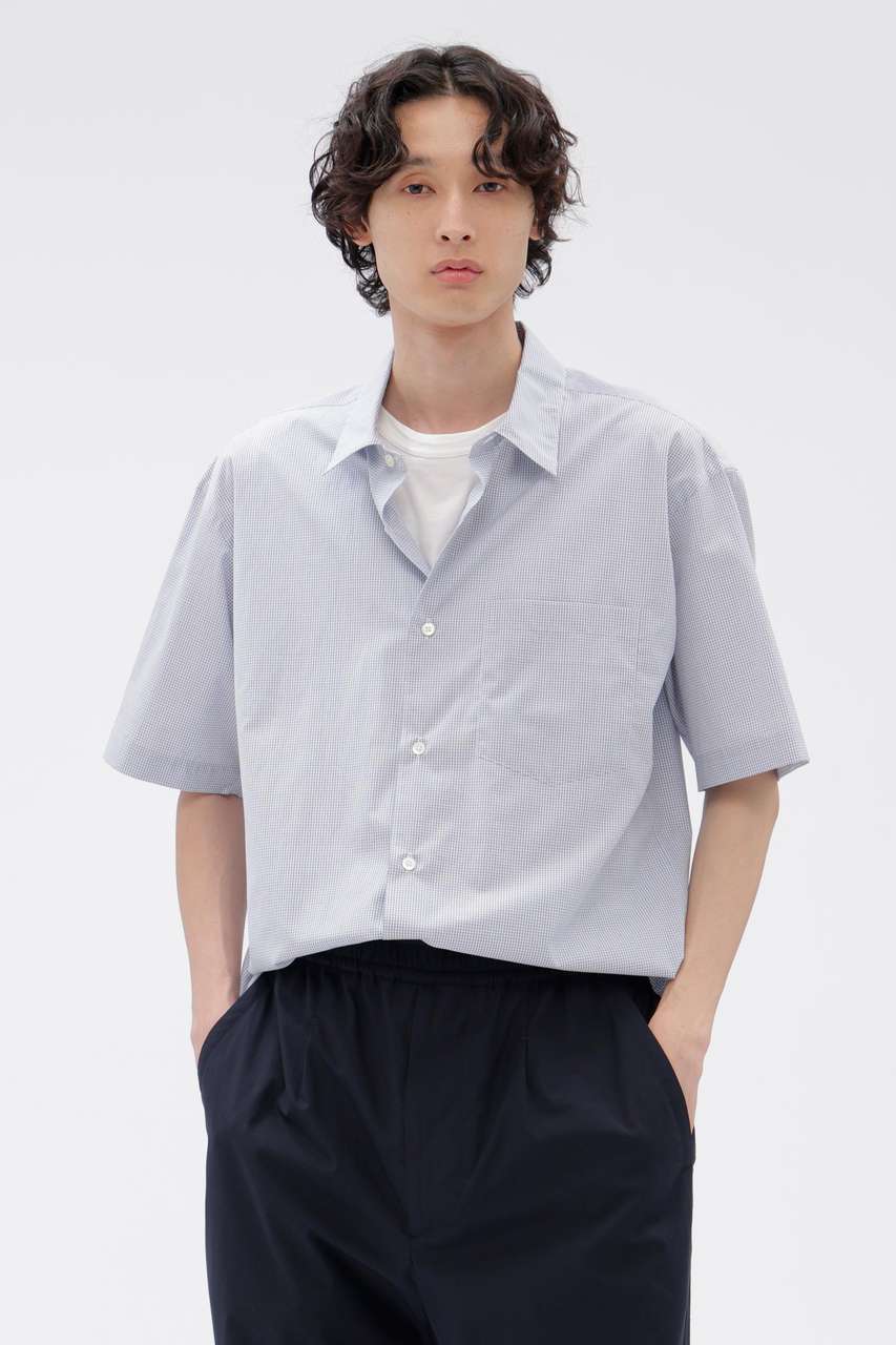 マーガレット・ハウエル メン/MARGARET HOWELL MENの【予約販売】TWO TONE GRAPH CHECK COTTON SHIRT(ホワイト/5796150253)