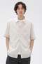 【予約販売】TONAL STRIPE COTTON POPLIN SHIRT マーガレット・ハウエル メン/MARGARET HOWELL MEN ホワイト