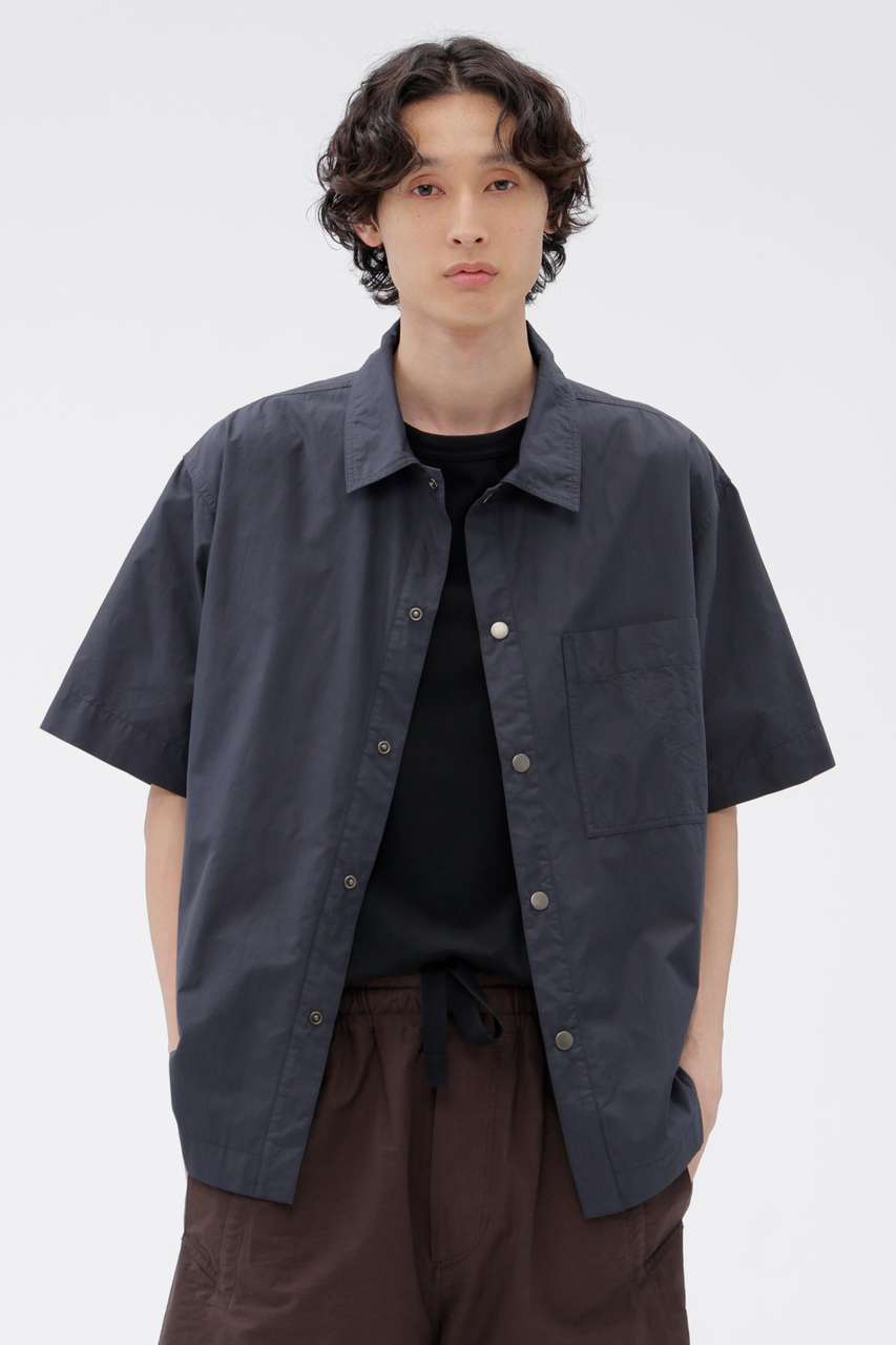 マーガレット・ハウエル メン/MARGARET HOWELL MENの【予約販売】COTTON NYLON VOILE POPLIN SHIRT(グレー/5966150550)