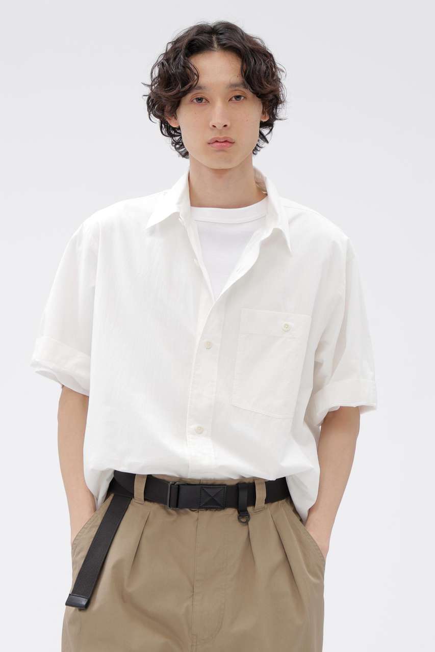マーガレット・ハウエル メン/MARGARET HOWELL MENの【予約販売】TINY GINGHAM COTTON SHIRT(ホワイト/5966150552)