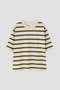 OUTLINE STRIPE JERSEY TOP マーガレット・ハウエル メン/MARGARET HOWELL MEN ホワイト