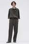 【予約販売】LINEN WOOL SILK PLAINWEAVE TROUSERS マーガレット・ハウエル メン/MARGARET HOWELL MEN グレー